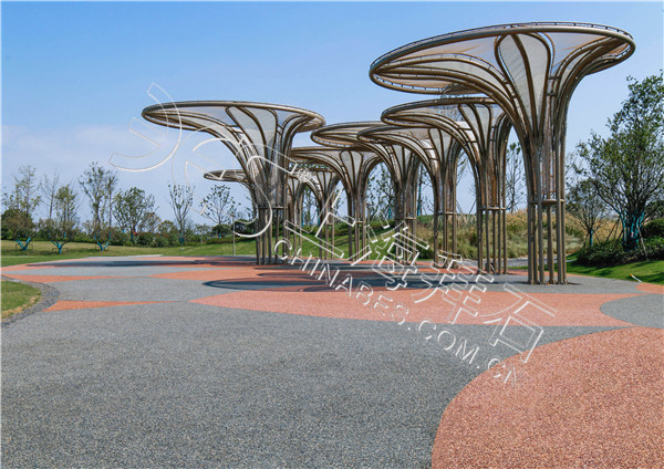 膠粘石地坪 膠粘石地坪