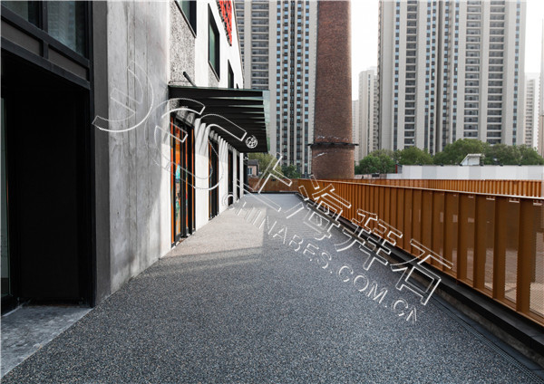 透水膠粘石路面 透水膠粘石路面