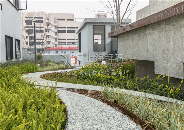 熒光膠粘石路面