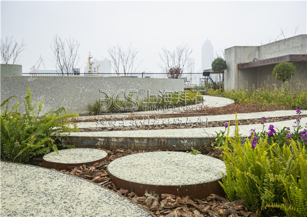 熒光膠粘石路面