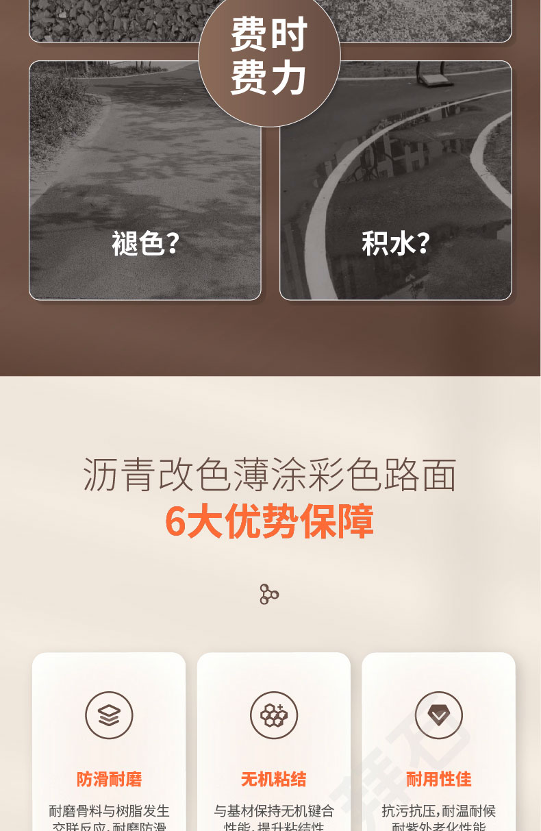 瀝青改色薄涂路面 瀝青改色薄涂路面