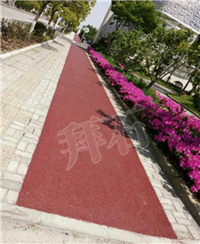 上海臨港新城環(huán)路自行車景觀綠道透水地坪項(xiàng)目！