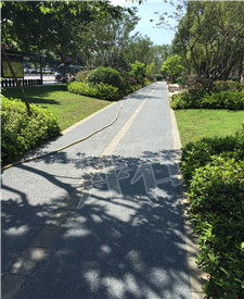 杭州莫干山市政綠化帶透水地坪項(xiàng)目！