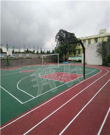 云南籃球場(chǎng)透水混凝土項(xiàng)目