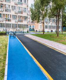 上海交通大學閔行校區(qū)透水混凝土人行道項目