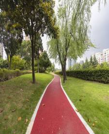 上海閔行羅陽(yáng)路彩色透水混凝土項(xiàng)目