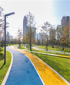 浙江四明公園彩色透水路面項(xiàng)目